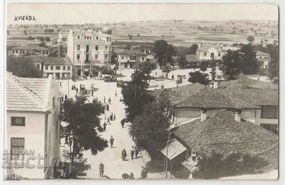 Bulgaria, Hisarya, vedere generală a orașului, 1928