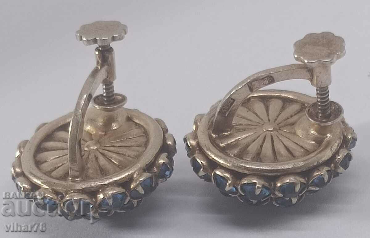 Old Russian silver earrings - 7 Old Russian silver earrings - 7