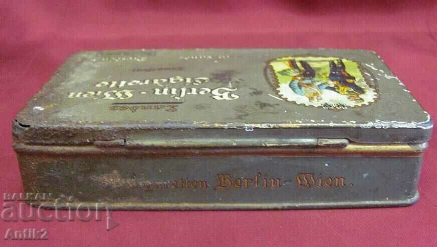 1915 Metal Cigarette Box - Kaiser Wilhelm Germany - 7