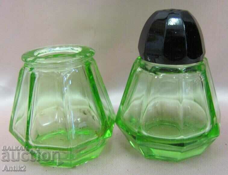 Saline Vintich Oranium Glass Glass Glass Saline 2 buc.