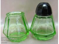Vintich Oranium Glass Crystal Glass Salt Shakers 2 pcs.
