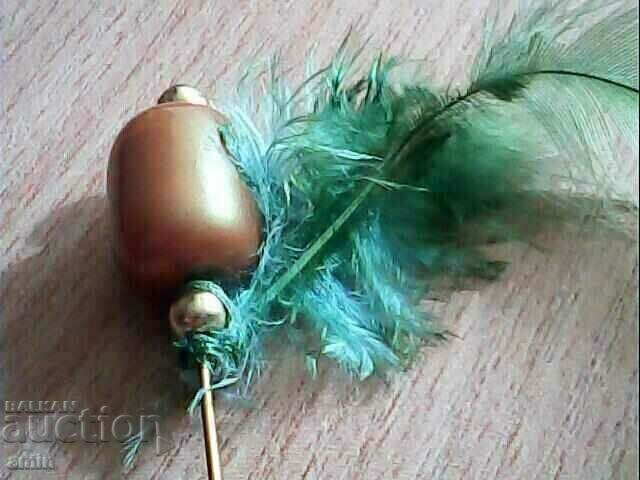 very old beautiful gilt hair pin ses huge pebble with price 15.00 BGN | € 7.67 very old beautiful gilt hair pin ses huge pebble with price 15.00 BGN | € 7.67