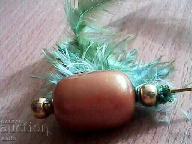 Auction very old beautiful gilt hair pin ses huge pebble Auction very old beautiful gilt hair pin ses huge pebble