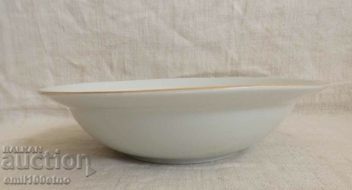 Auction Bowl fruit bowl salad bowl old Bulgarian porcelain Kitka NP Auction Bowl fruit bowl salad bowl old Bulgarian porcelain Kitka NP