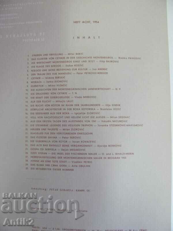 Delivery of 1953 Vintich Art Magazine Yugoslavia Delivery of 1953 Vintich Art Magazine Yugoslavia