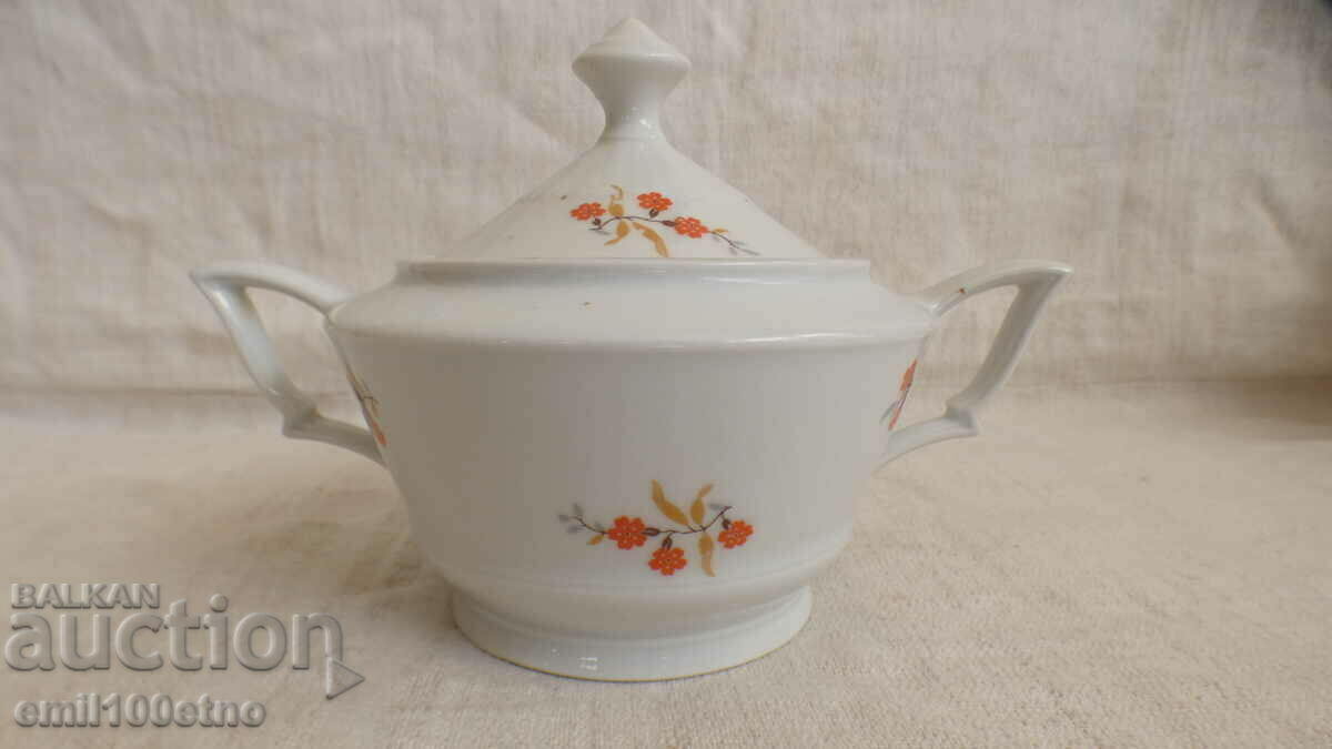 Beautiful old German porcelain KAHLA sugar bowl
