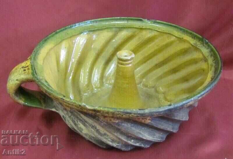 19th century Ceramic Cupcake Pan