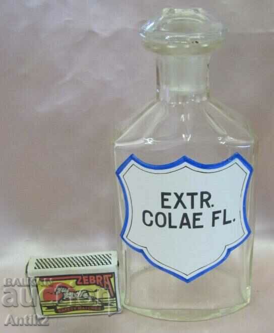 19th Century Apothecary Bottle Enamel Label - 7 19th Century Apothecary Bottle Enamel Label - 7