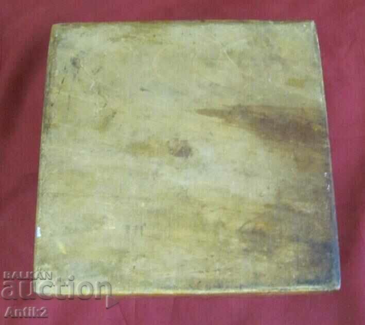 19th Century Wooden Antique Jewelry Box Hand Painted - 6