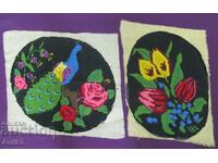 2 pcs. Antique Hand Sewn Tapestries