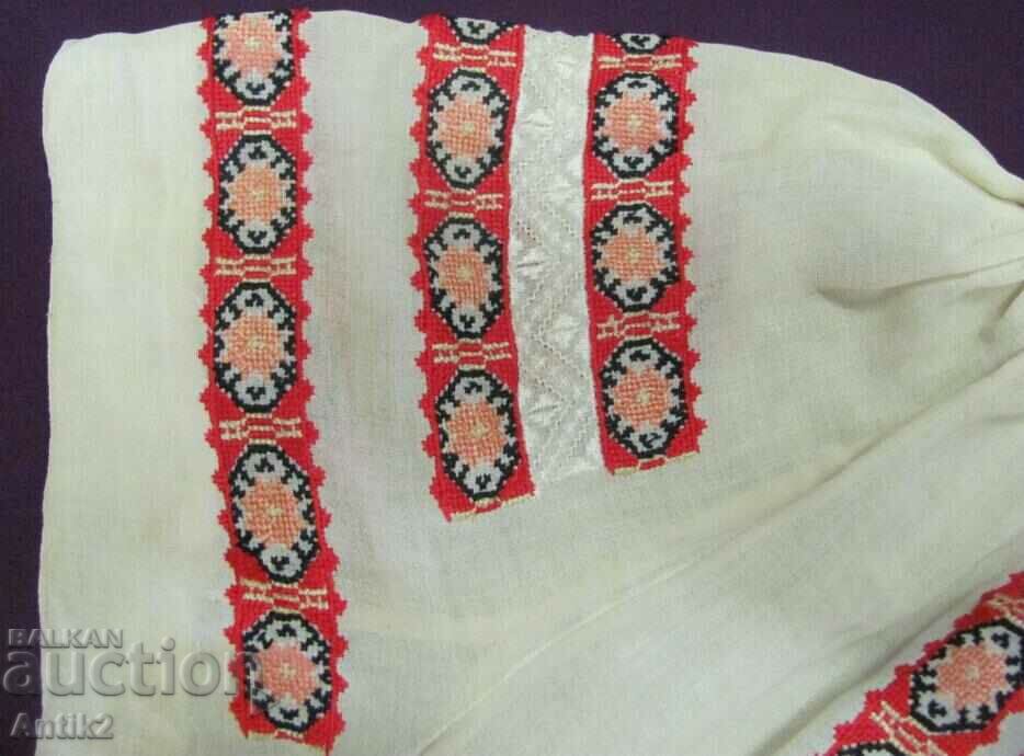 Delivery of 19th Century Folk Art Hand Embroidered Shirt, Blouse Delivery of 19th Century Folk Art Hand Embroidered Shirt, Blouse