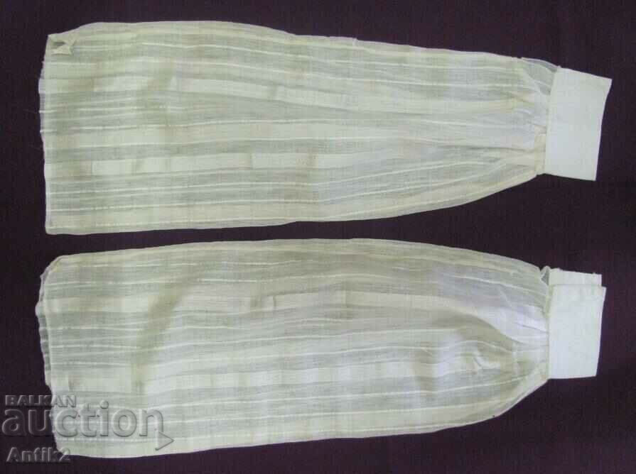 19th Century Silk Fringe Folk Shirt Sleeves 2 pcs. - 6 19th Century Silk Fringe Folk Shirt Sleeves 2 pcs. - 6