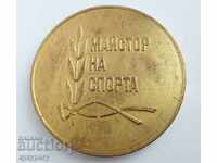 Стар Соц настолен медал плакет Майстор на Спорта НРБ