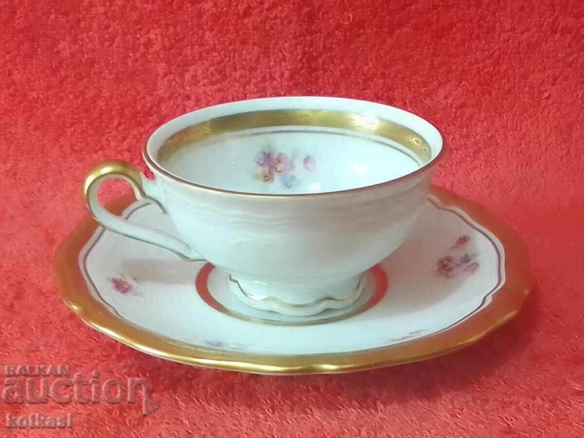 Auction Old porcelain set cup plate gilding Marie Luise collection Auction Old porcelain set cup plate gilding Marie Luise collection