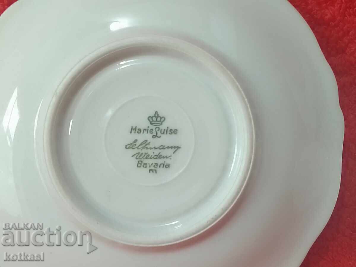 Old porcelain set cup plate gilding Marie Luise collection - 6 Old porcelain set cup plate gilding Marie Luise collection - 6