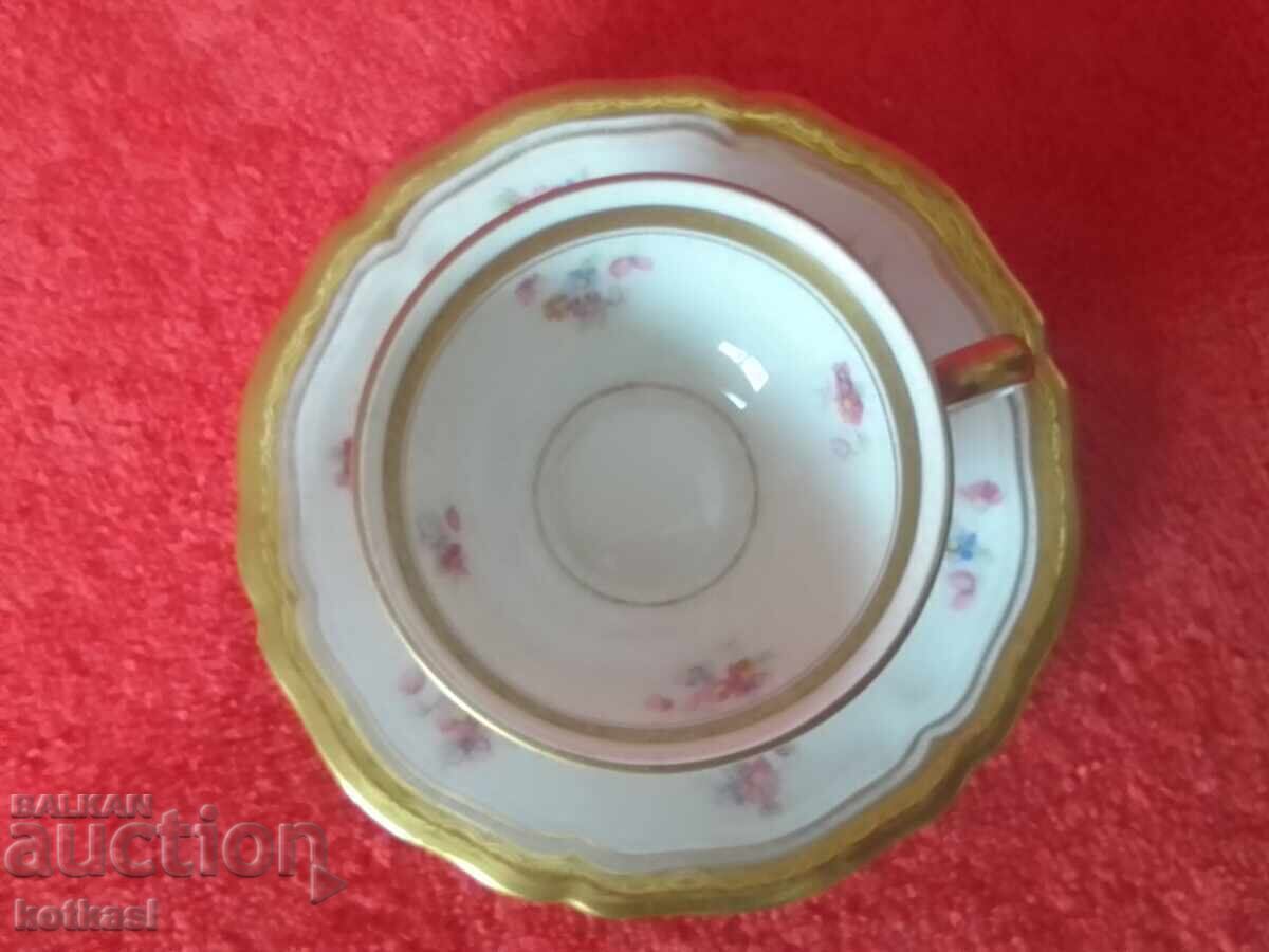 Old porcelain set cup plate gilding Marie Luise collection - 7 Old porcelain set cup plate gilding Marie Luise collection - 7