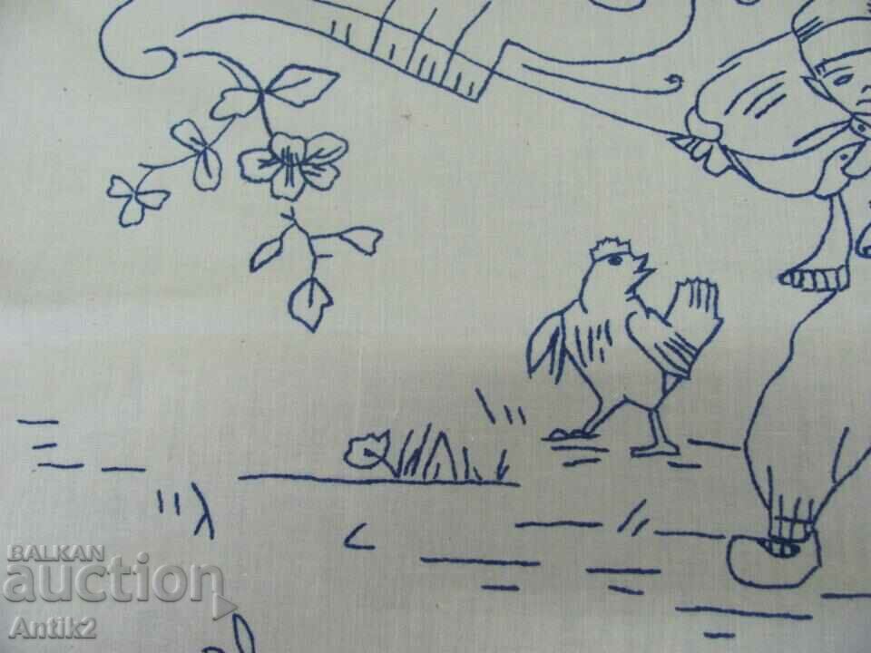 Antique Rug Hand Embroidery - 5