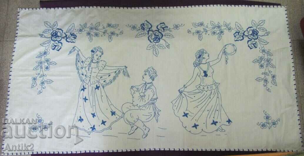 Antique Rug Hand Embroidery