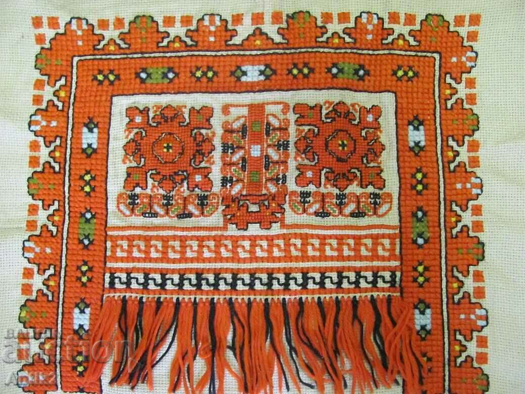 Auction  19th Century Hand Embroidered Cushion Motif