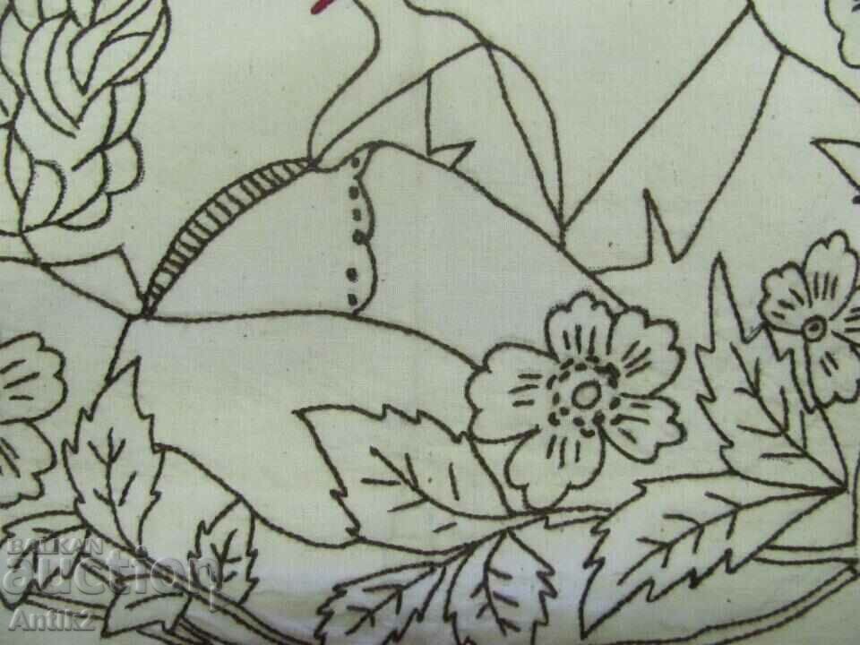 Delivery of Antique Hand Embroidered Pillows 2 pcs.-First Kiss