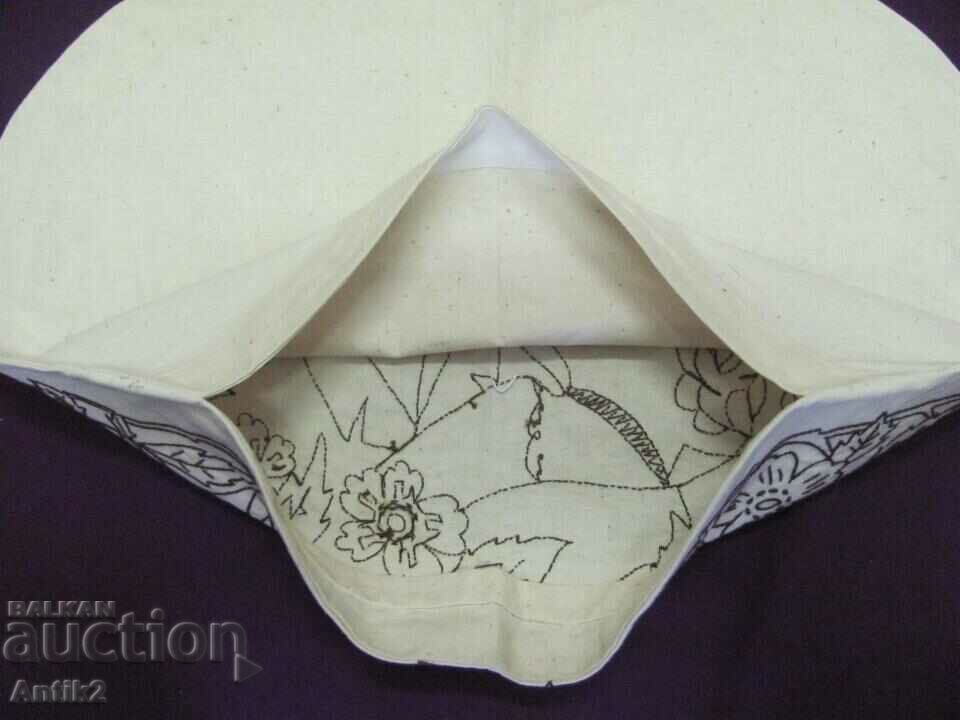 Antique Hand Embroidered Pillows 2 pcs.-First Kiss - 7