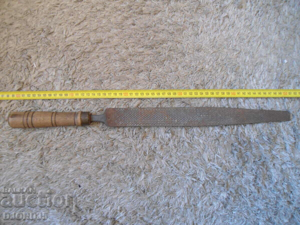 Стара дърводелска пила, полуобла - 5 Стара дърводелска пила, полуобла - 5