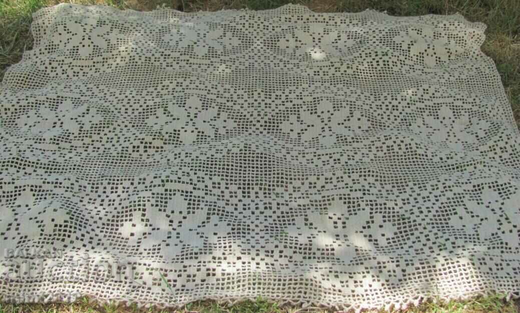 Antique Large Woolen Bedspread 2.40x2.00m. - 7