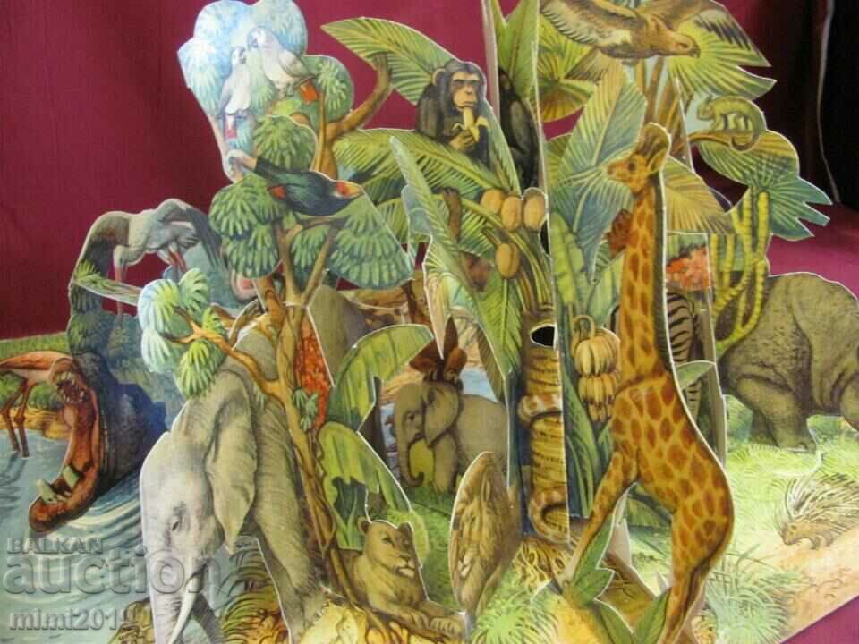 Auction  Vintich Children's Book Kubasta - Jungle 3D