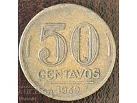 50 centavos 1949, Brazilia
