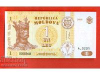 MOLDOVA MOLDOVA 1 Leu issue issue 2006 - 000068 NEW UNC
