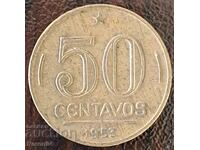 50 centavos 1953, Brazil