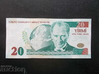 TURKEY, 20 lira, 2005, AU