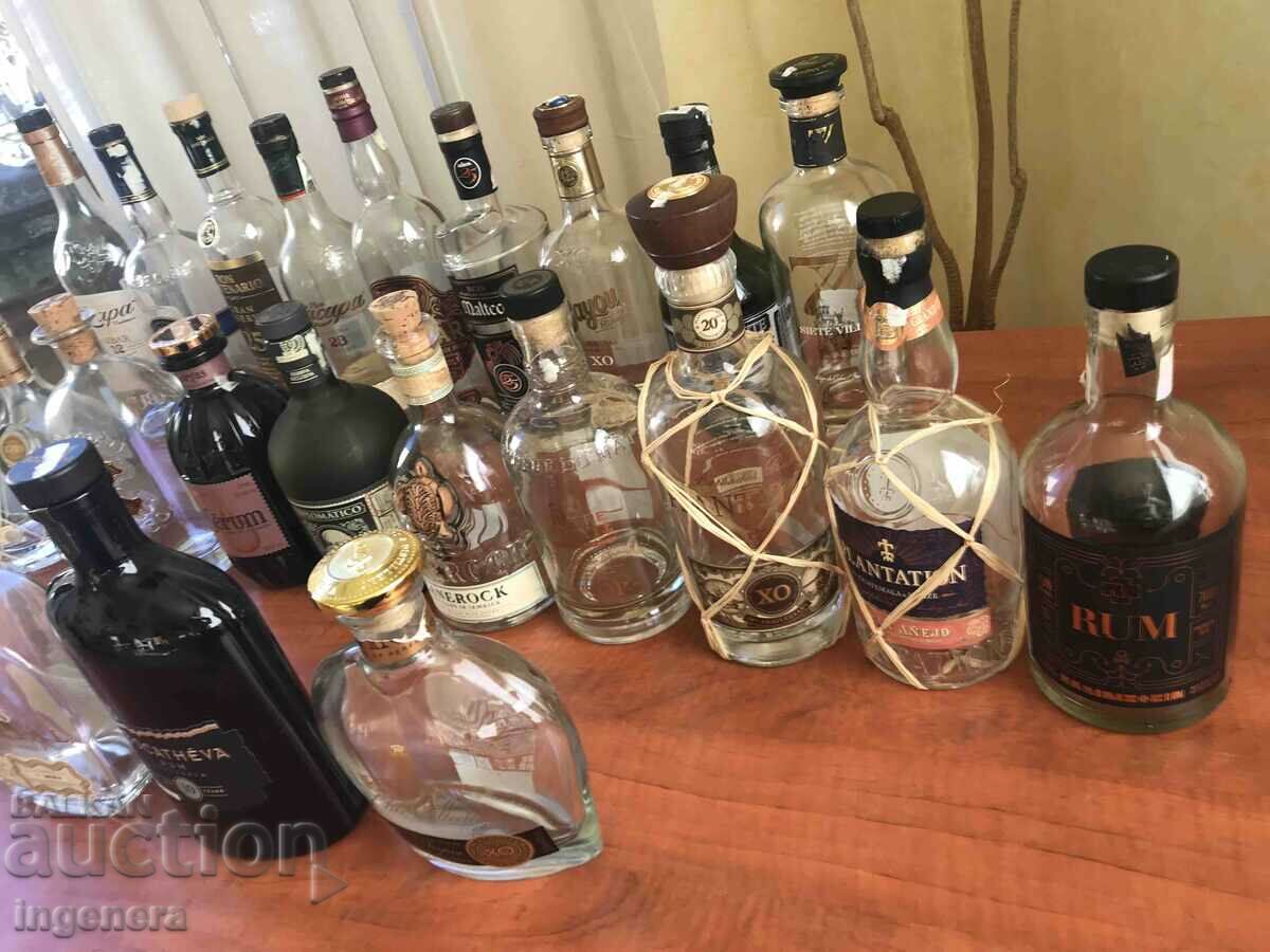 RUM GLASS BOTTLE BOTTLE - 7 RUM GLASS BOTTLE BOTTLE - 7