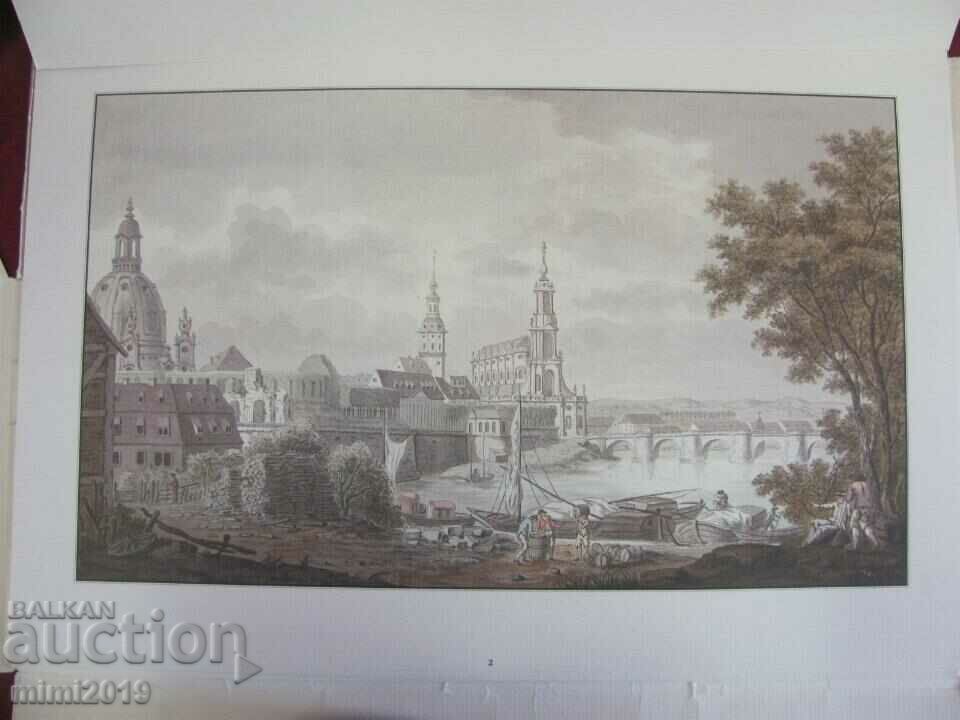 Vintich Album with 16 pcs. Lithographs Dresden Germany - 5 Vintich Album with 16 pcs. Lithographs Dresden Germany - 5