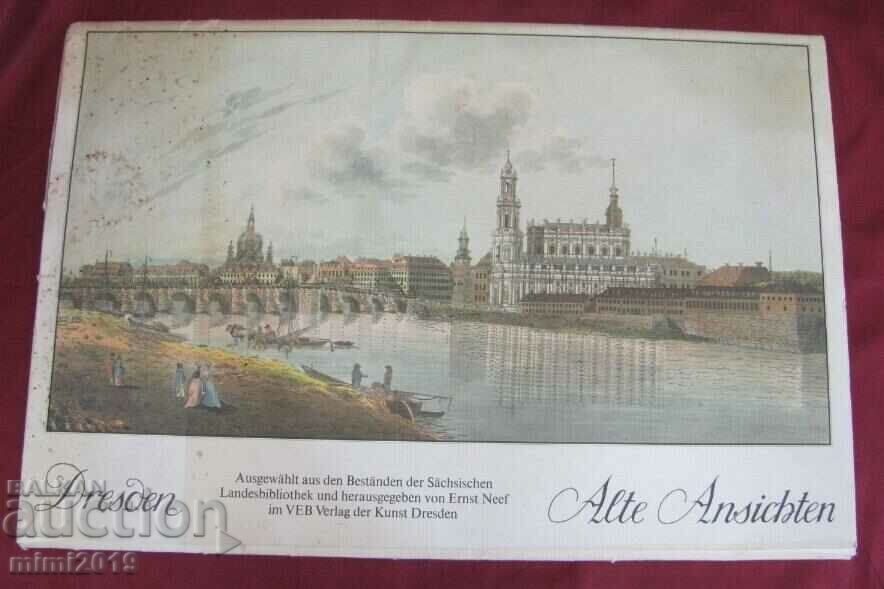 Vintich Album with 16 pcs. Lithographs Dresden Germany
