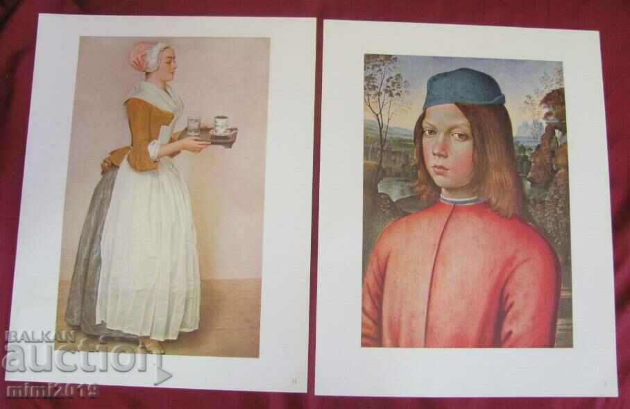 Auction  Vintich Album with Lithographs of the Old Masters 11 pcs.