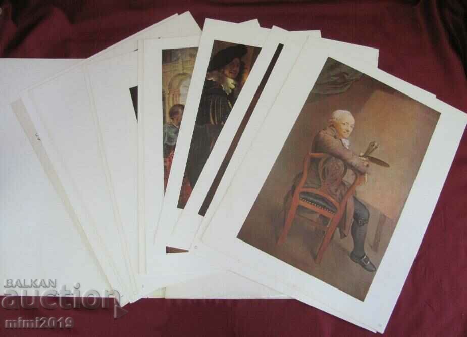 Auction Vintich Album with Lithographs of the Old Masters 12 pcs. Auction Vintich Album with Lithographs of the Old Masters 12 pcs.