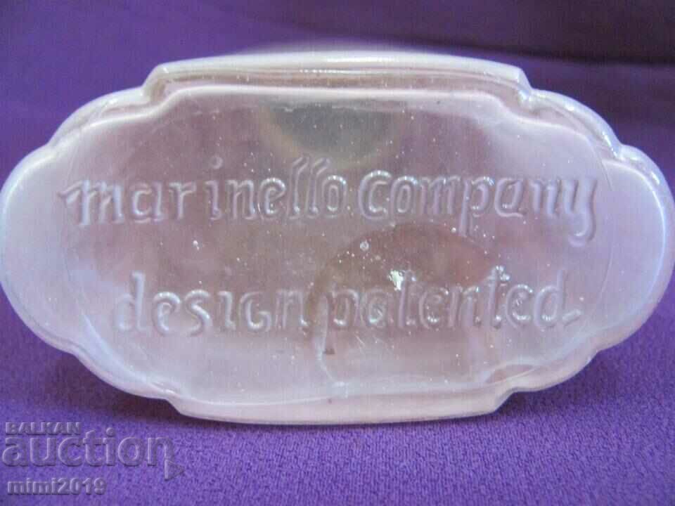 Vintich Art Deco Glass Powder Bottle Marked - 6