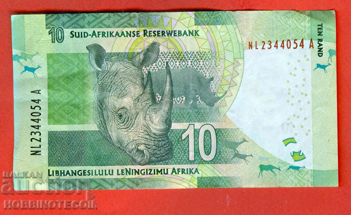 AFRICA DE SUD AFRICA DE SUD 10 Rand CU PUNCTE ediția 2015 KGANUAGO