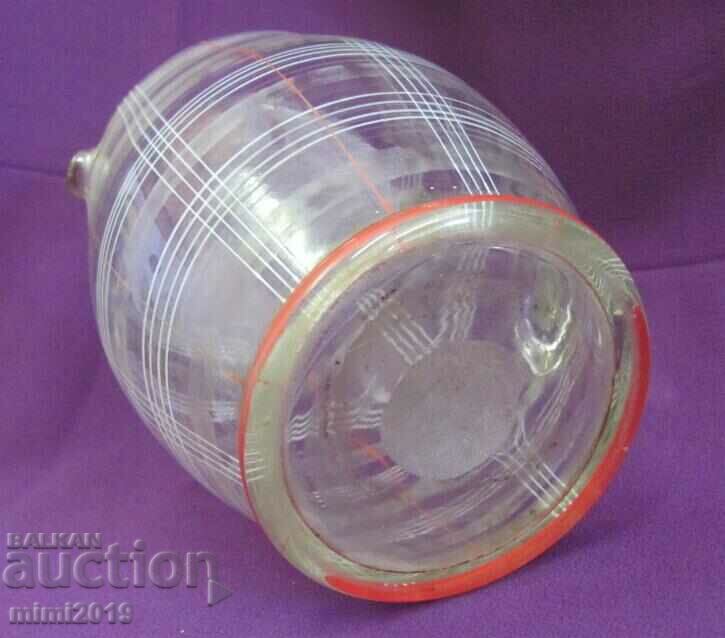 Auction Vintich Art Deco Large Crystal Glass Jug Auction Vintich Art Deco Large Crystal Glass Jug