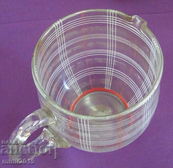 Vintich Art Deco Large Crystal Glass Jug - 6 Vintich Art Deco Large Crystal Glass Jug - 6