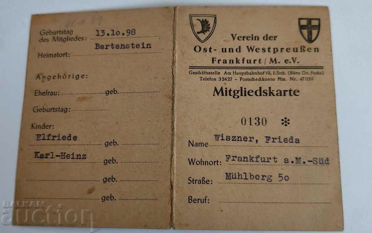 otlevche DOCUMENT MEMBERSHIP CARD