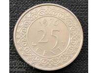 Суринам. 25 цента 1976 г. UNC.