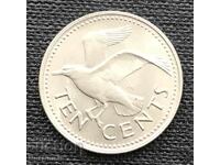 Barbados. 10 cents 1973 UNC.