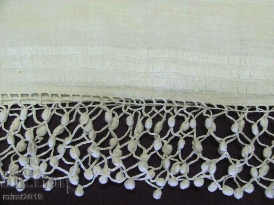 Auction 19th century Kenarena Bedspread hand-woven lace Auction 19th century Kenarena Bedspread hand-woven lace