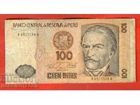 PERU PERU 100 Intis - numărul - numărul 1986