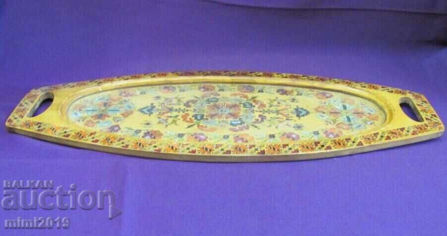 19th Century Wooden Tray Folk Motifs with price 80.00 BGN | € 40.90