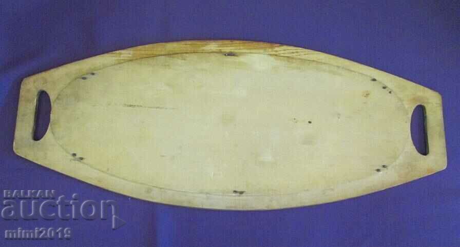 19th Century Wooden Tray Folk Motifs - 7