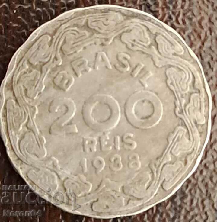 200 reis 1938, Brazil