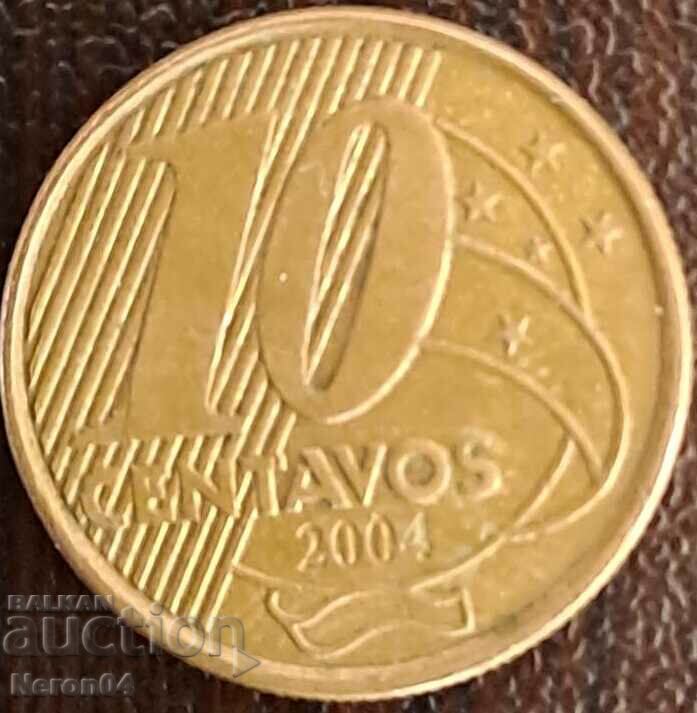 10 centavos 2004, Brazil